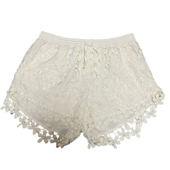 Abercrombie & Fitch Crochet Lace High Rise Boho Shorts - Picture 3 of 6
